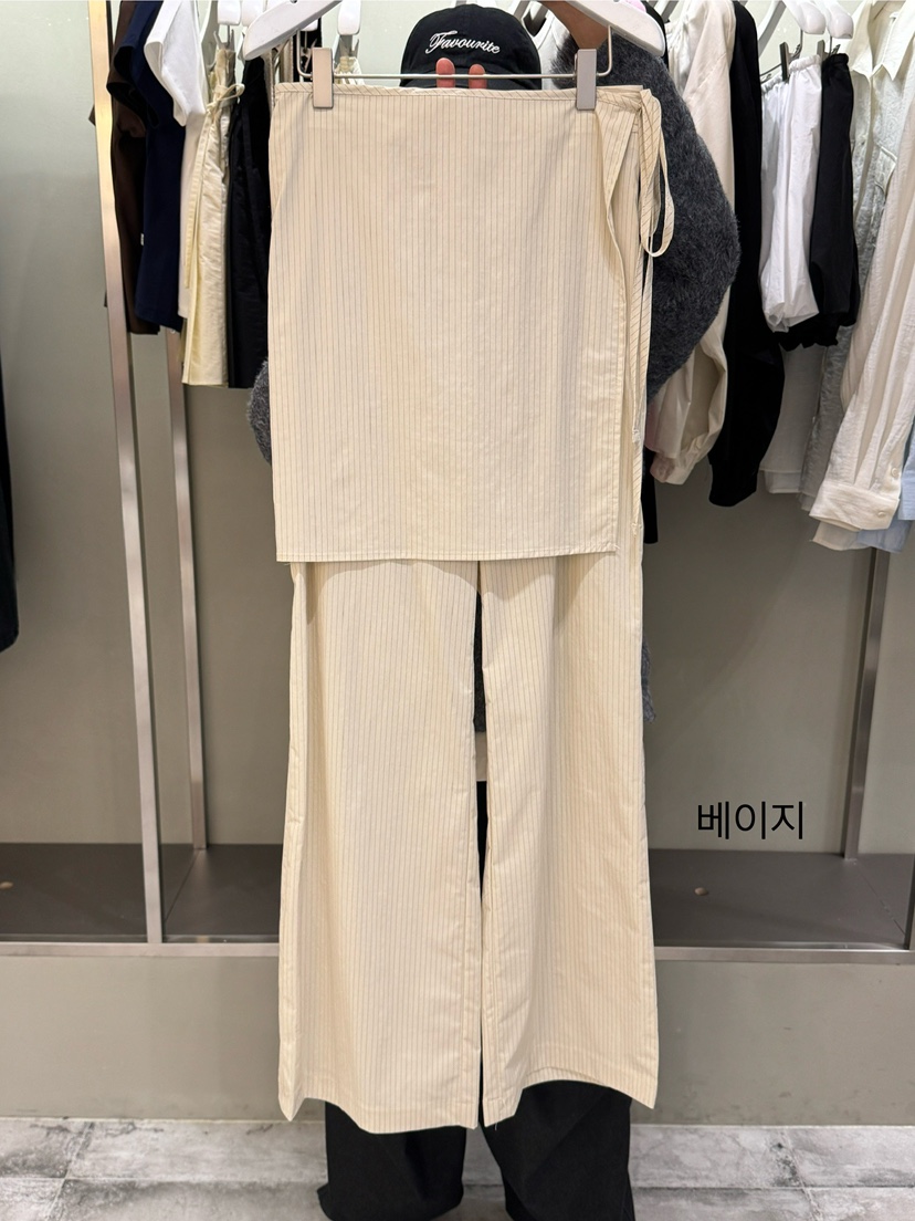 FAVE韓國直郵㊣東大門實拍女裝新品熱賣時尚推薦休閑職業裙褲FAVOURITE裙褲圖色2