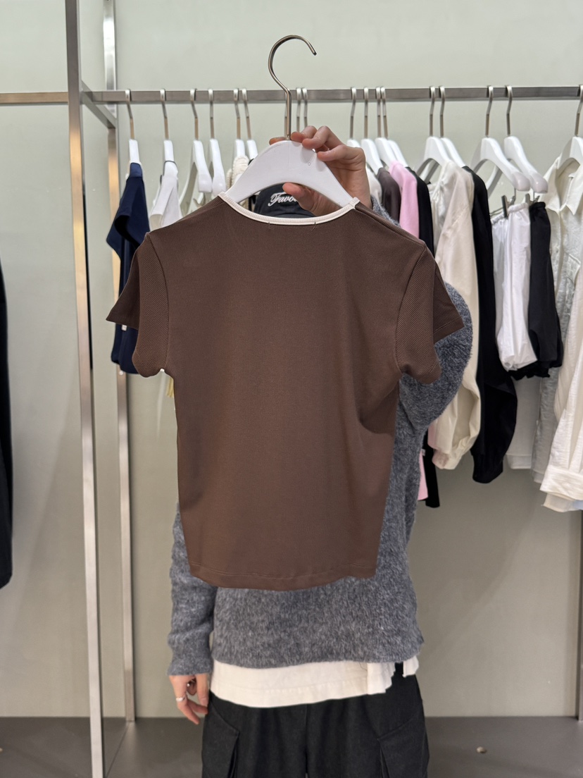 FAVE韓國㊣直郵東大門代購女裝新品職業25春夏休閑人氣推薦T恤FAVOURITET恤