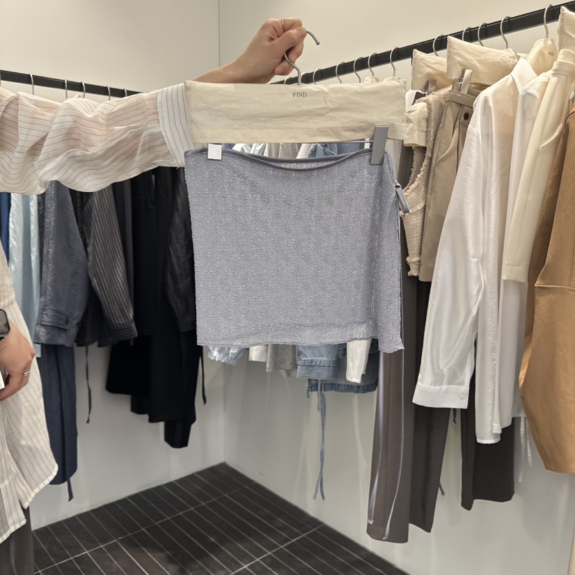 FIND-P韓國直郵㊣女裝新品推薦休閑人氣熱賣25春夏職業短裙FIND-P短裙圖色2
