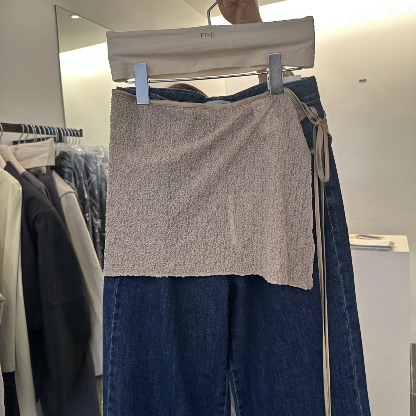 FIND-P韓國直郵㊣女裝新品推薦休閑人氣熱賣25春夏職業短裙FIND-P短裙圖色4