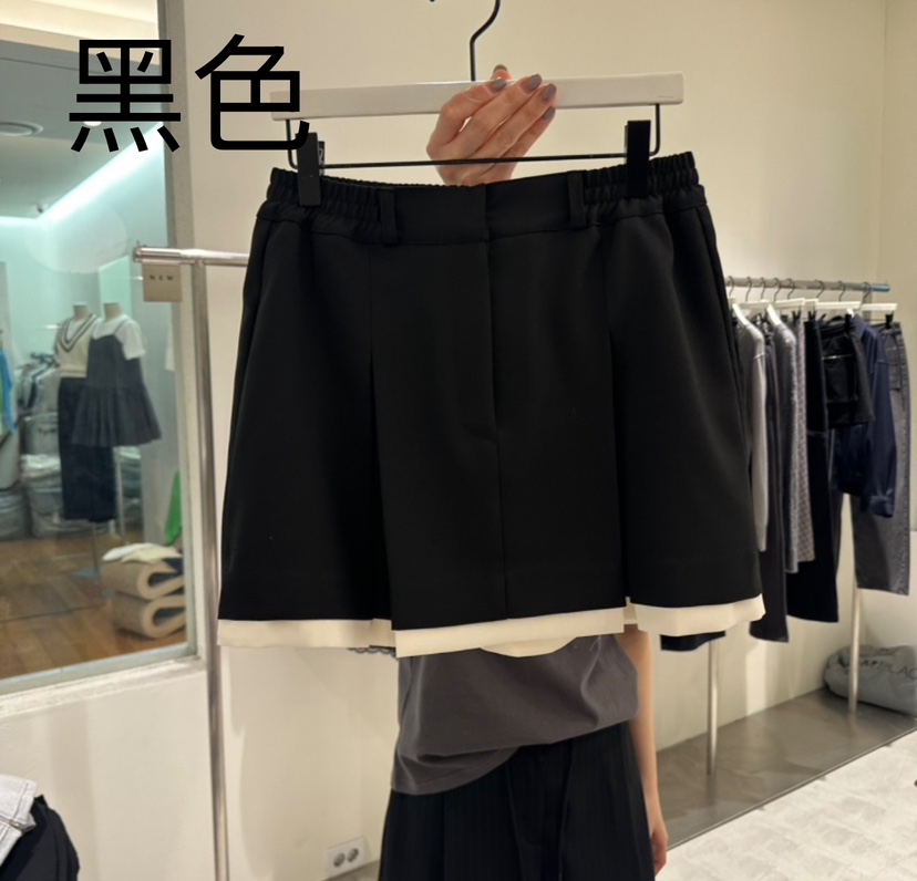 GRADE韓國直郵㊣東大門實拍女裝新品25春夏熱賣時尚休閑短裙GRADE短裙圖色2