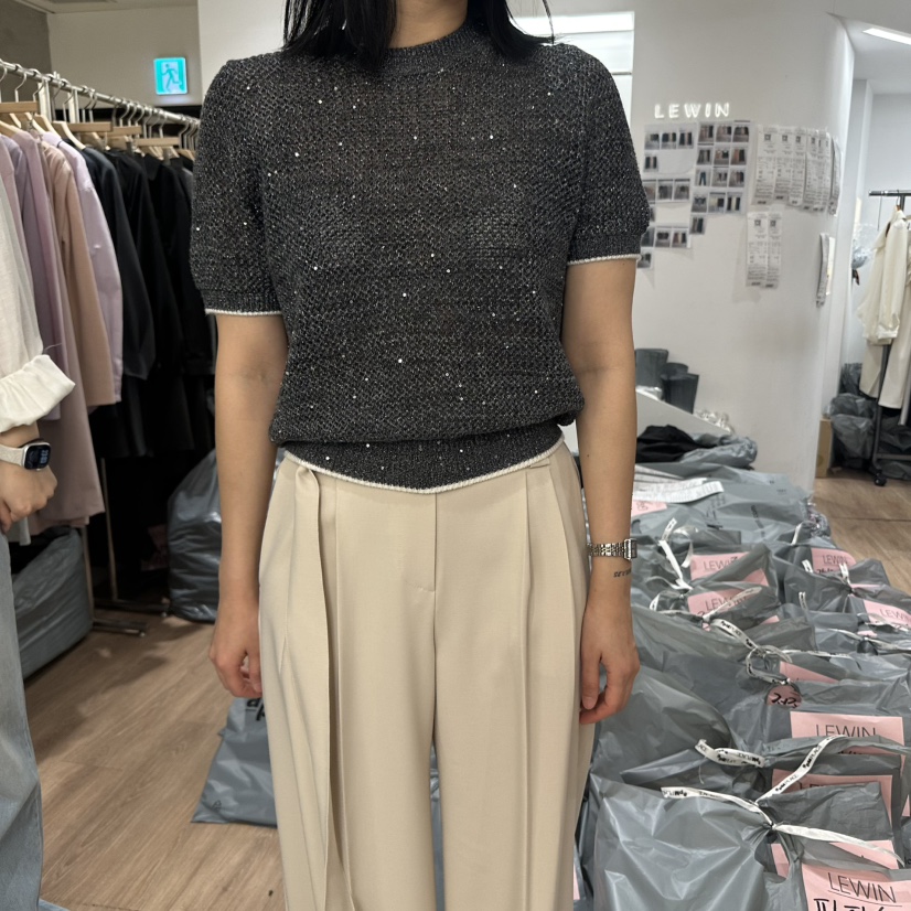 LEWIN韓國直郵㊣女裝新品推薦25春夏職業時尚熱賣休閑針織衫LEWIN針織衫