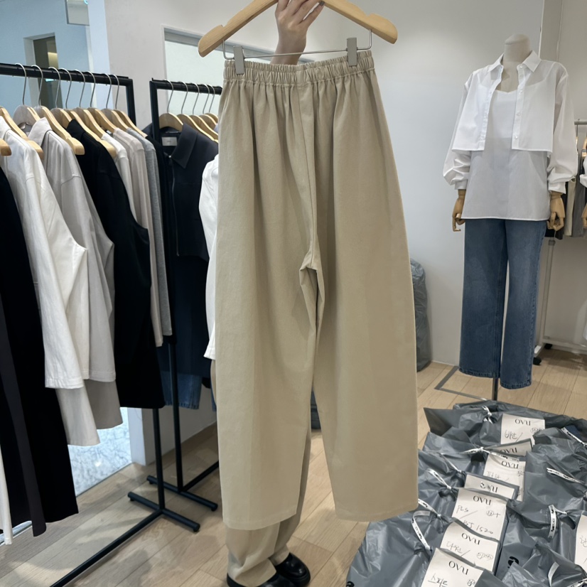 OVU直郵韓國代購㊣女裝新品熱賣人氣25春夏職業推薦休閑褲綁帶OVU休閑褲