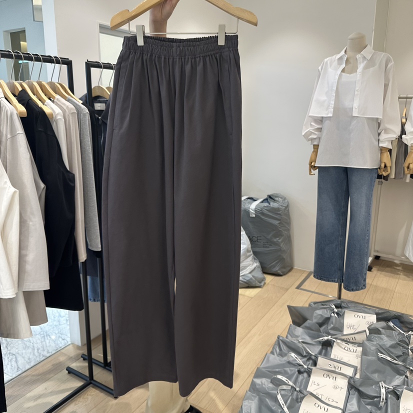 OVU直郵韓國代購㊣女裝新品熱賣人氣25春夏職業推薦休閑褲綁帶OVU休閑褲圖色3