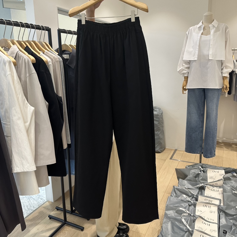 OVU直郵韓國代購㊣女裝新品熱賣人氣25春夏職業推薦休閑褲綁帶OVU休閑褲圖色4