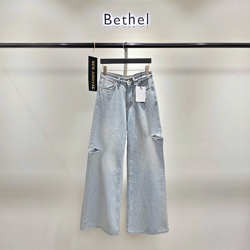 BETHEL韓國㊣直郵東大門代購女裝新品人氣推薦熱賣職業牛仔褲BETHEL牛仔褲