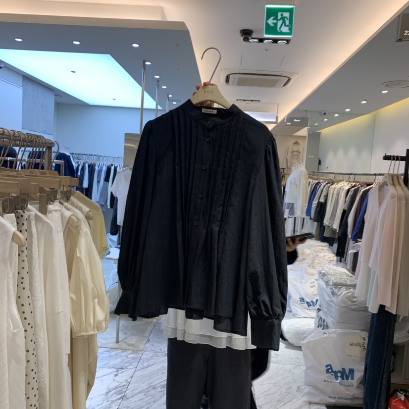 FRILL韓國直郵㊣東大門實拍女裝新品熱賣推薦人氣襯衫蕾絲衫FRILL襯衫/蕾絲衫圖色2