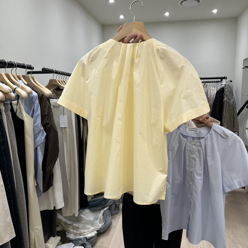 NOTTINGHAM直郵韓國代購㊣女裝新品休閑熱賣襯衫蕾絲衫寬松NOTTINGHAM襯衫/蕾絲衫