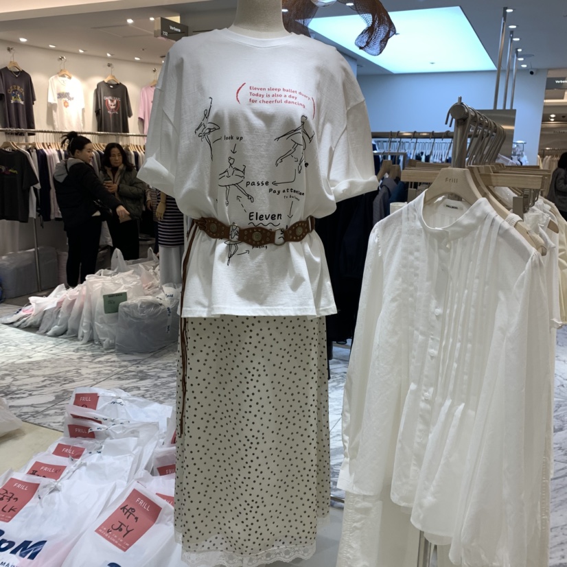 FRILL韓國直郵㊣東大門實拍女裝新款休閑人氣職業半身裙中短裙FRILL半身裙/中短裙
