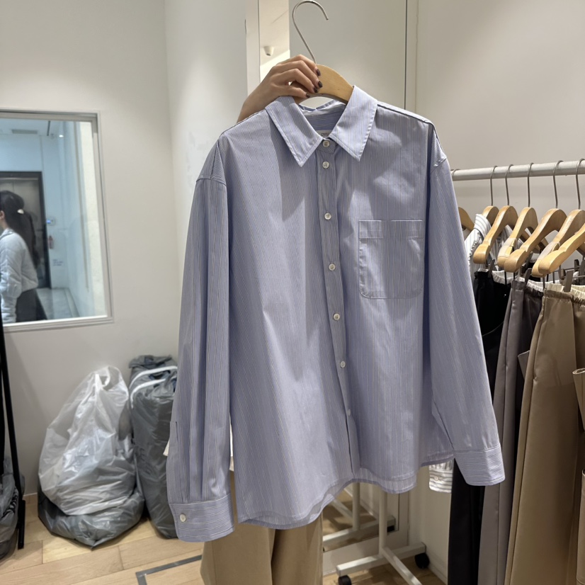 OVU直郵韓國代購㊣女裝新品熱賣25春夏職業時尚休閑襯衫蕾絲衫OVU襯衫/蕾絲衫圖色2
