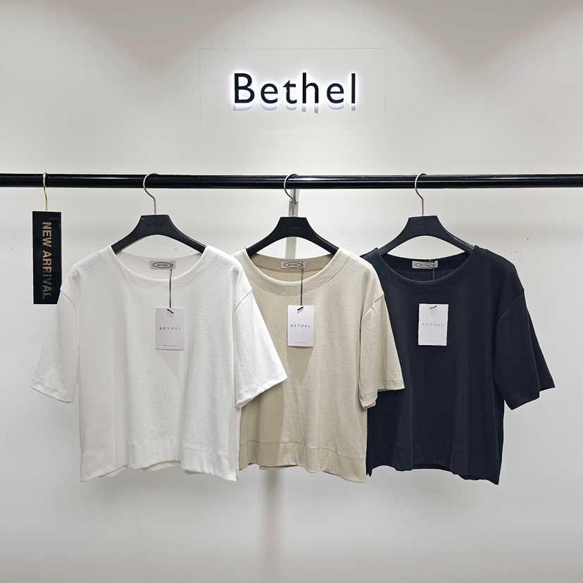 BETHEL直郵韓國代購㊣女裝新品推薦時尚人氣職業25春夏休閑T恤BETHELT恤