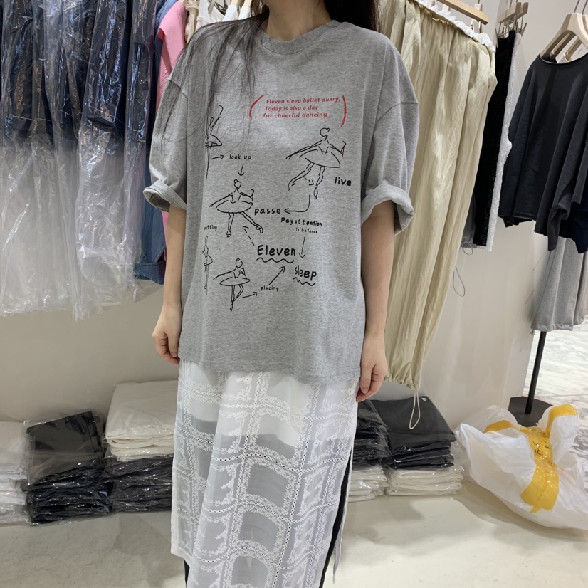 FRILL韓國直郵㊣女裝新款休閑熱賣時尚25春夏推薦T恤不含腰帶FRILLT恤圖色2
