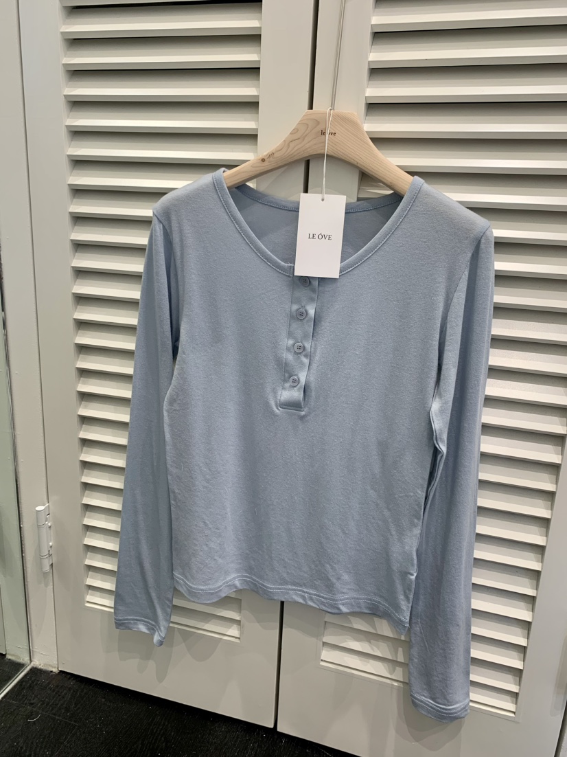 LE OVE/VERDI韓國直郵㊣東大門實拍女裝新品休閑推薦長袖T恤LE OVE/VERDI長袖T恤圖色1