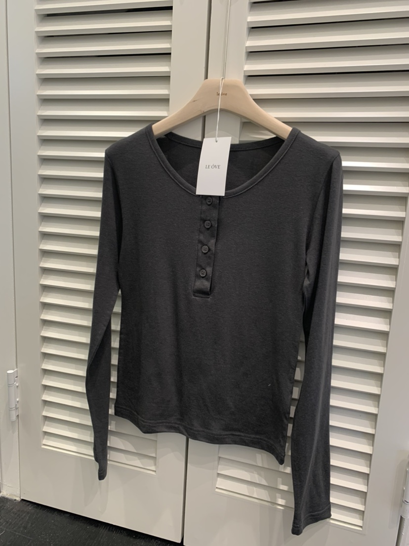 LE OVE/VERDI韓國直郵㊣東大門實拍女裝新品休閑推薦長袖T恤LE OVE/VERDI長袖T恤圖色2