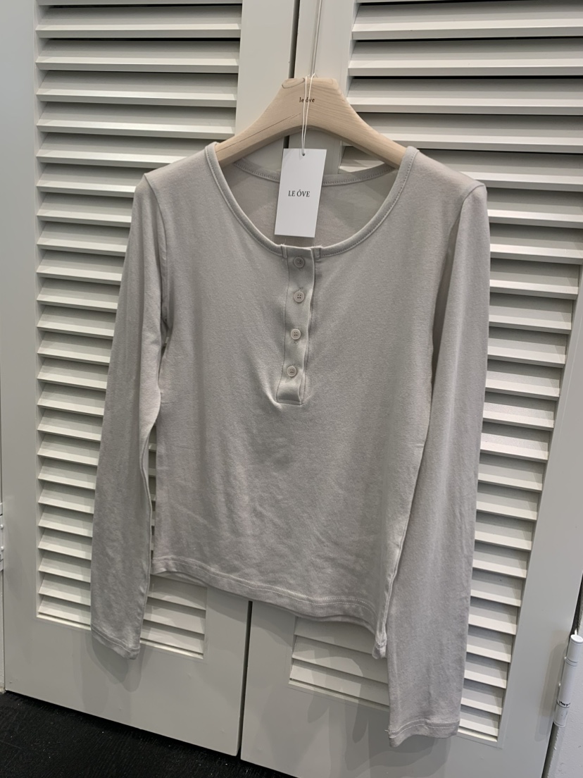 LE OVE/VERDI韓國直郵㊣東大門實拍女裝新品休閑推薦長袖T恤LE OVE/VERDI長袖T恤圖色3