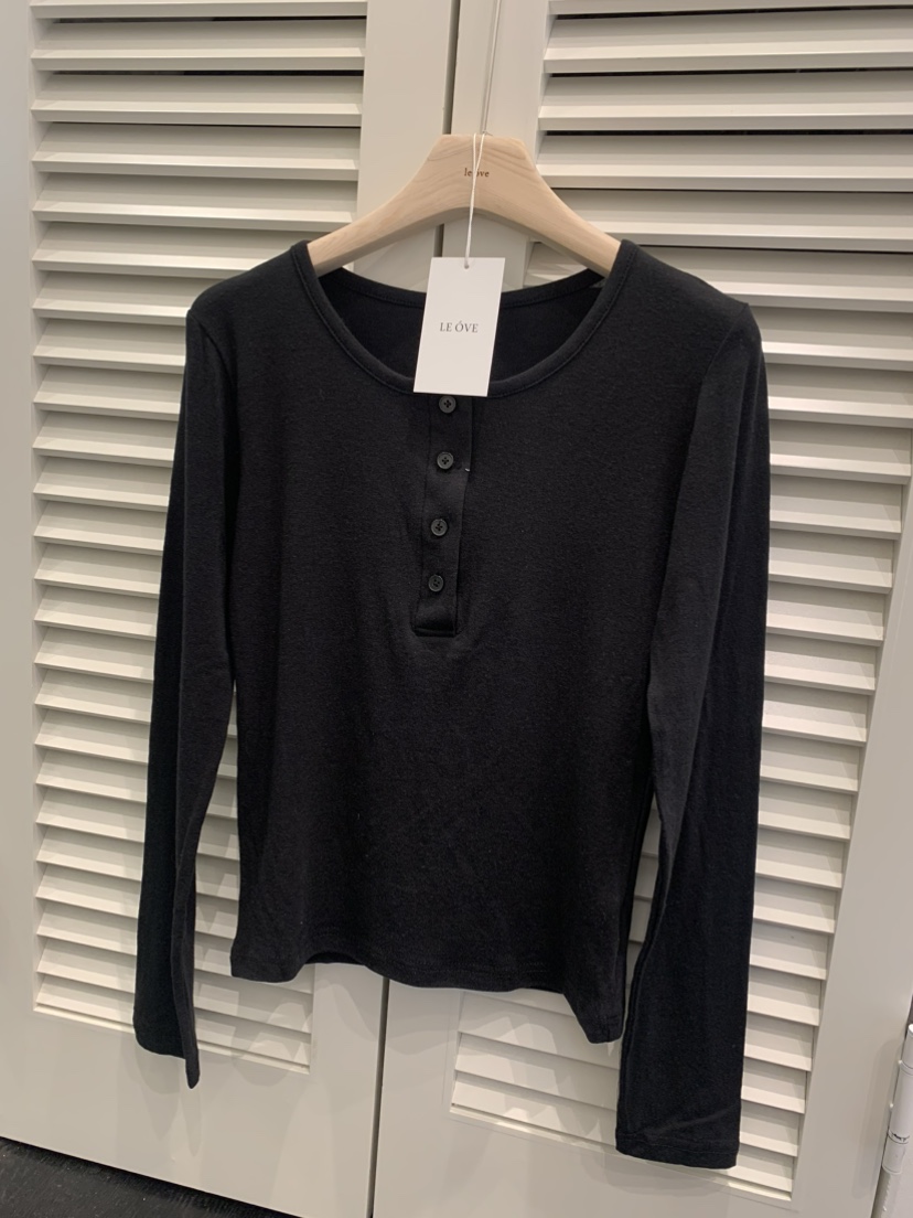 LE OVE/VERDI韓國直郵㊣東大門實拍女裝新品休閑推薦長袖T恤LE OVE/VERDI長袖T恤圖色4