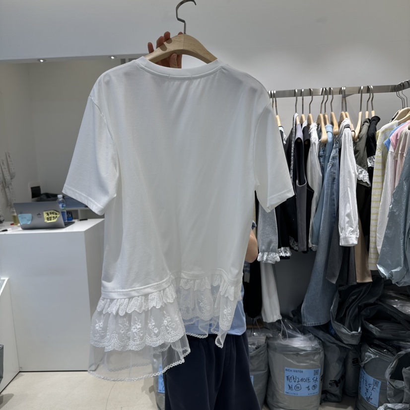 RICH SISTER韓國㊣直郵東大門代購女裝新品時尚人氣25春夏T恤RICH SISTERT恤