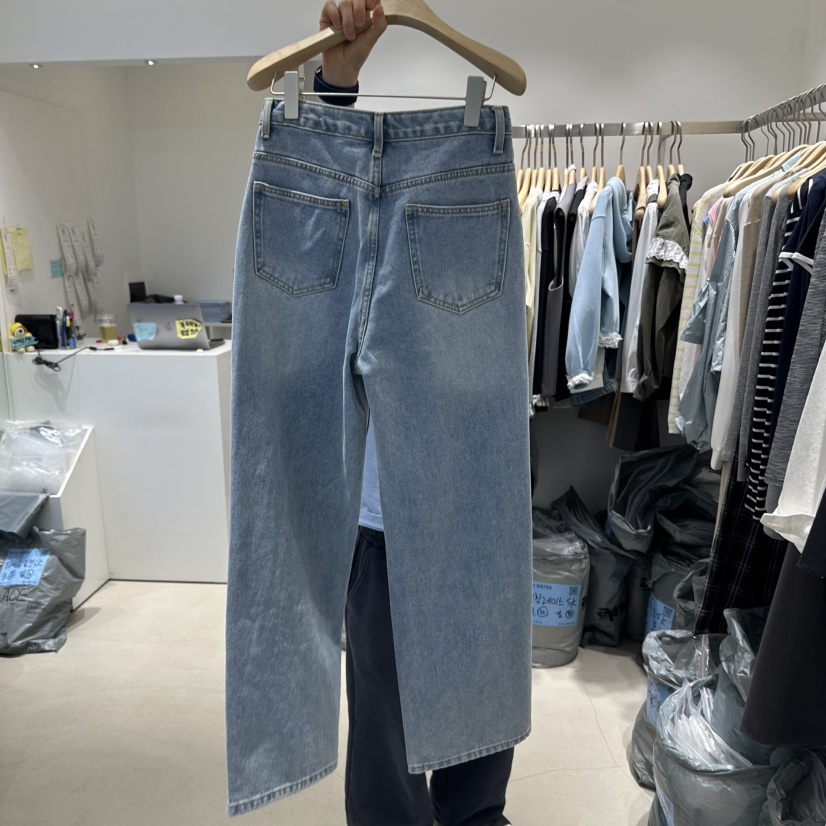 RICH SISTER韓國直郵㊣女裝新品25春夏熱賣職業時尚牛仔褲RICH SISTER牛仔褲