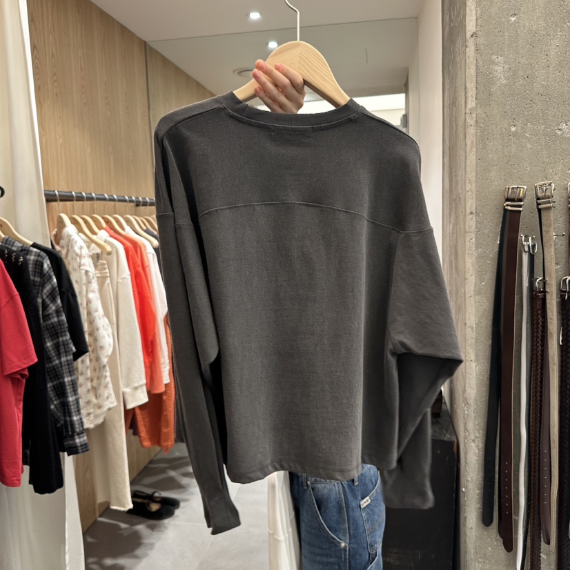 STAYFELT/OF NOTE韓國直郵㊣女裝新品職業時尚25春夏長袖T恤OF NOTE/STAYFELT長袖T恤