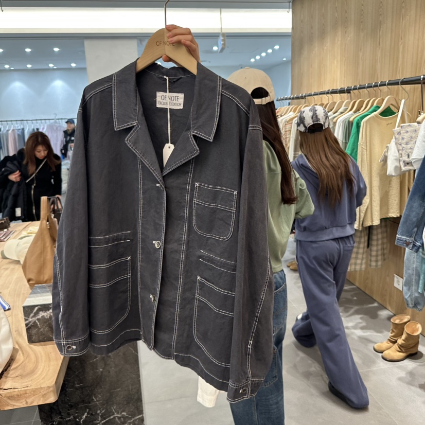 STAYFELT/OF NOTE直郵韓國代購㊣女裝新品25春夏熱賣夾克OF NOTE/STAYFELT夾克圖色2