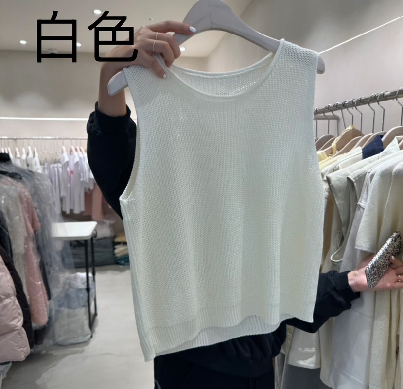 CREME BRULEE直郵韓國代購㊣女裝新款推薦25春夏休閑吊帶背心CREME BRULEE/DH吊帶/背心圖色3