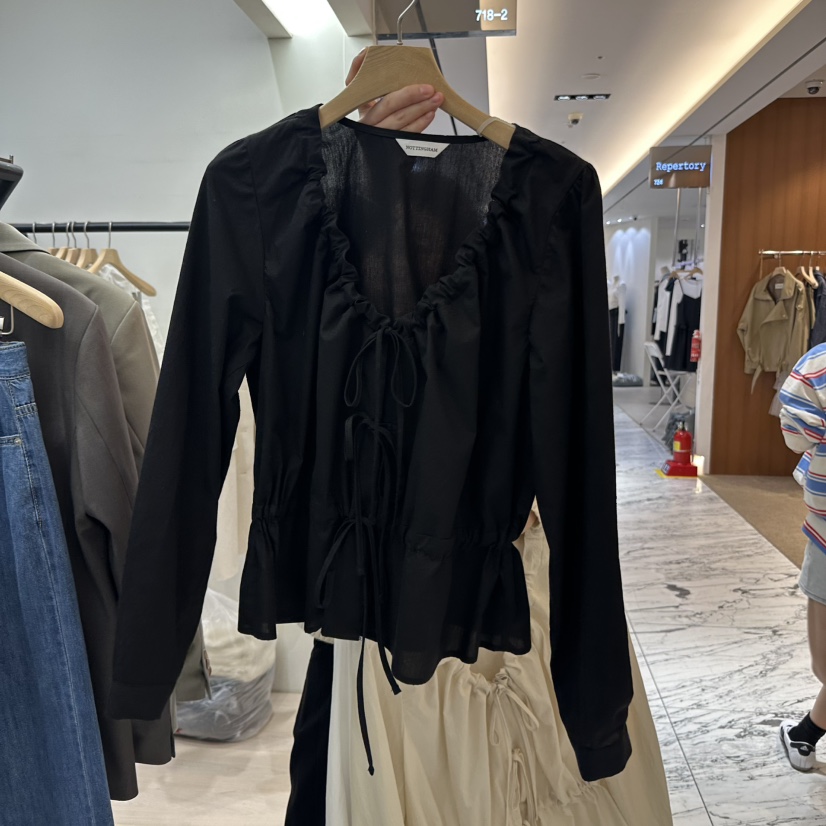 NOTTINGHAM韓國直郵㊣女裝新品休閑推薦時尚25春夏襯衫蕾絲衫NOTTINGHAM襯衫/蕾絲衫圖色3