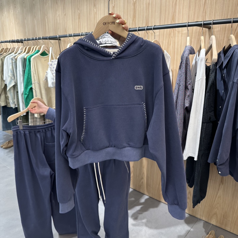 STAYFELT/OF NOTE韓國直郵㊣女裝新款職業人氣25春夏衛衣連帽OF NOTE/STAYFELT衛衣圖色2
