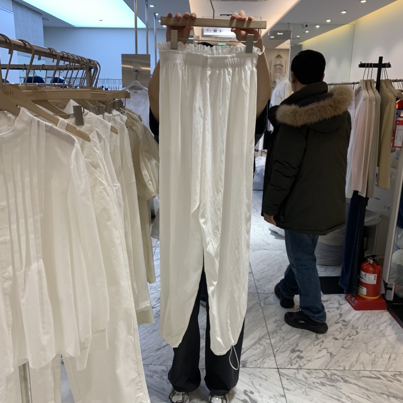 FRILL韓國直郵㊣東大門實拍女裝新品職業休閑25春夏推薦休閑褲FRILL休閑褲