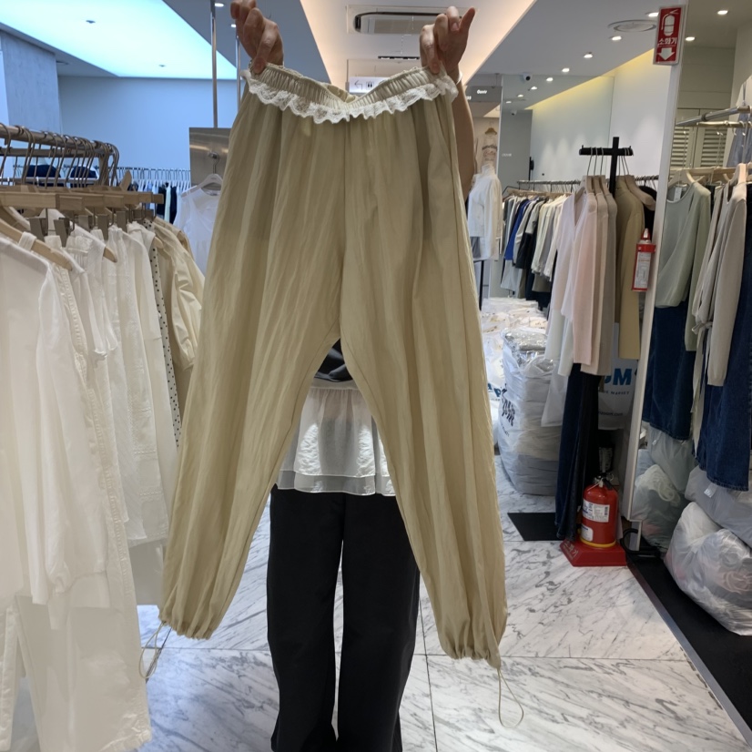 FRILL韓國直郵㊣東大門實拍女裝新品職業休閑25春夏推薦休閑褲FRILL休閑褲圖色2