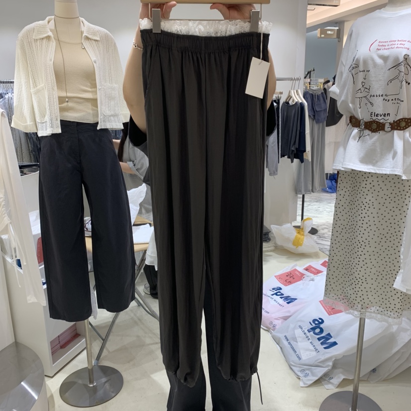 FRILL韓國直郵㊣東大門實拍女裝新品職業休閑25春夏推薦休閑褲FRILL休閑褲圖色3