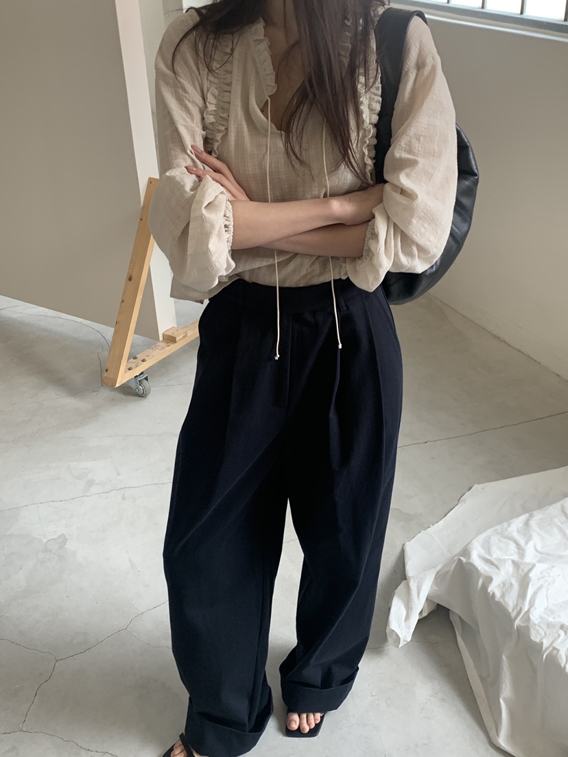 LOGARDEN韓國㊣直郵東大門代購女裝新款職業25春夏襯衫蕾絲衫LO GARDEN襯衫/蕾絲衫