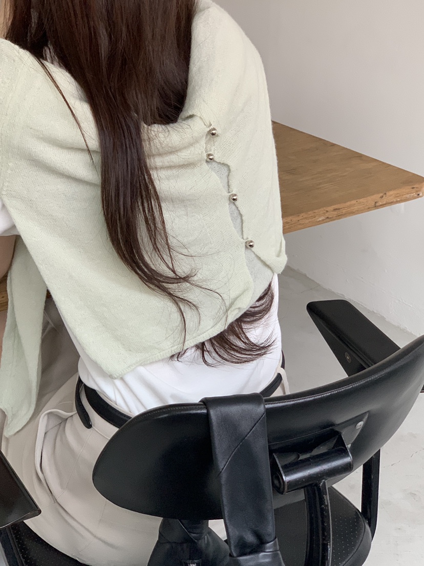 LOGARDEN韓國直郵㊣東大門實拍女裝新品休閑針織衫羊毛衫雙面LO GARDEN針織衫