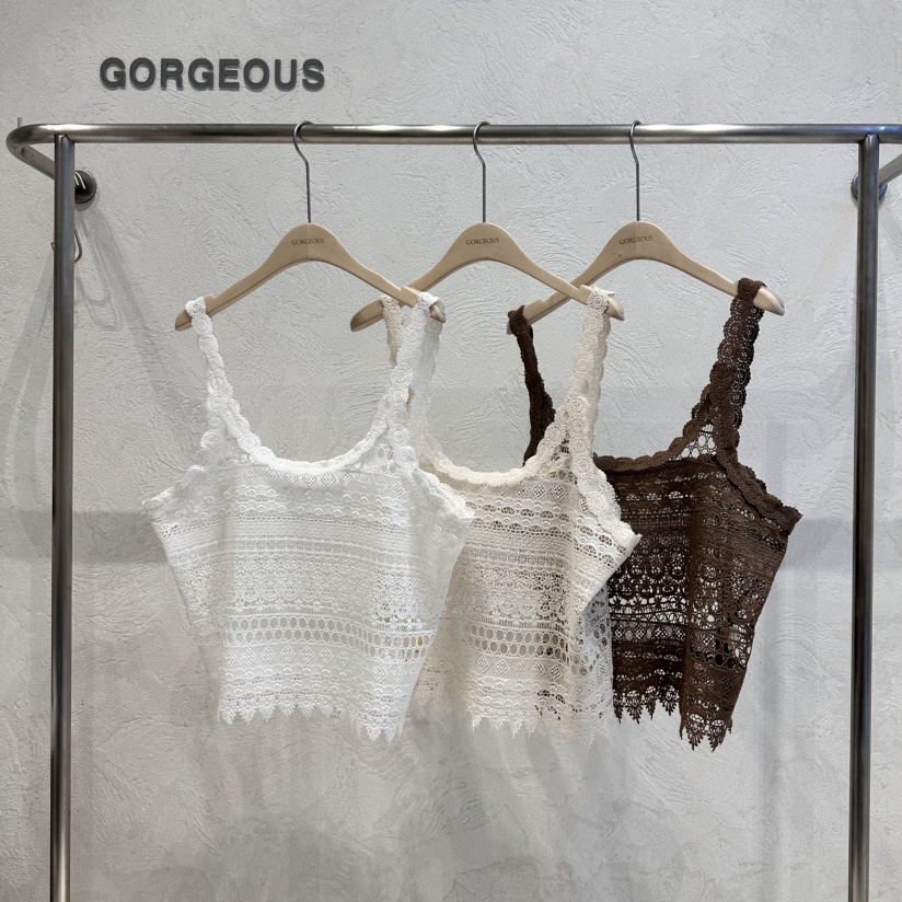 GORGEOUS韓國代購女士新品熱賣25春夏職業時尚休閑吊帶背心GORGEOUS吊帶/背心