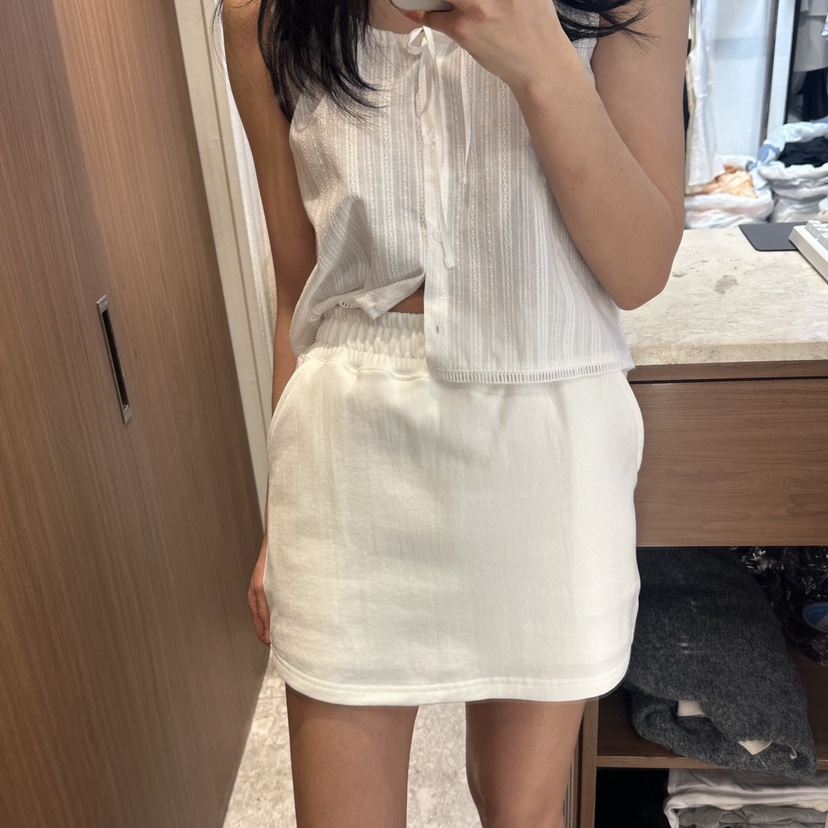 ON THE MODE東大門代購女士新品25春夏職業休閑推薦裙褲口袋ON THE MODE裙褲