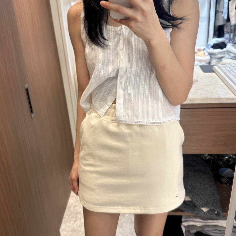 ON THE MODE東大門代購女士新品25春夏職業休閑推薦裙褲口袋ON THE MODE裙褲