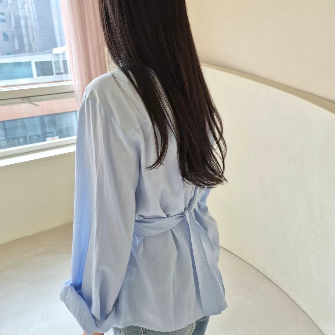 GOBSLMURI-곱슬머리-T韓國直郵㊣東大門實拍女裝新品人氣襯衫蕾絲衫GOBSLMURI-2件起襯衫/蕾絲衫
