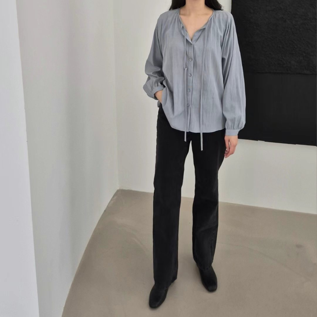 GOBSLMURI-곱슬머리-T韓國直郵㊣女裝新品人氣襯衫蕾絲衫GOBSLMURI-2件起襯衫/蕾絲衫