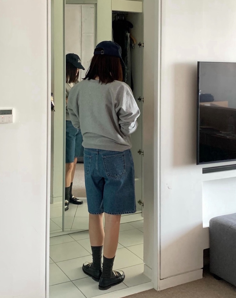 COURGETTE直郵韓國代購㊣女裝新品時尚25春夏職業推薦牛仔褲COURGETTE牛仔褲