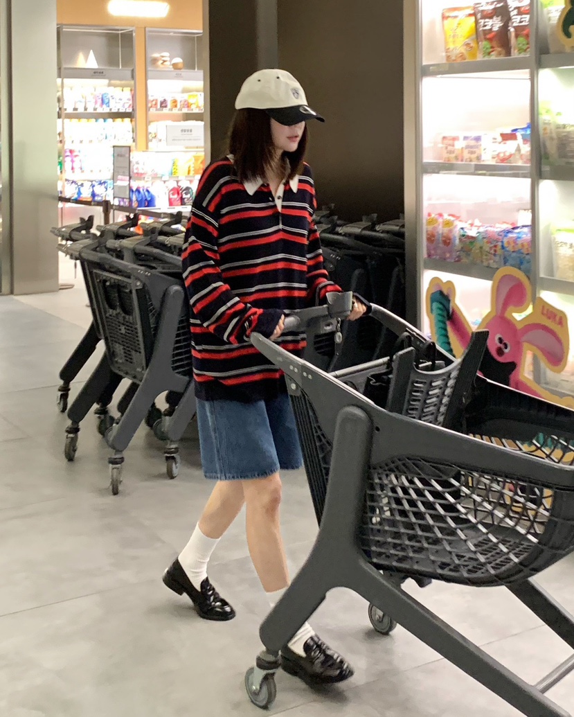 COURGETTE直郵韓國代購㊣女裝新品時尚25春夏職業推薦牛仔褲COURGETTE牛仔褲