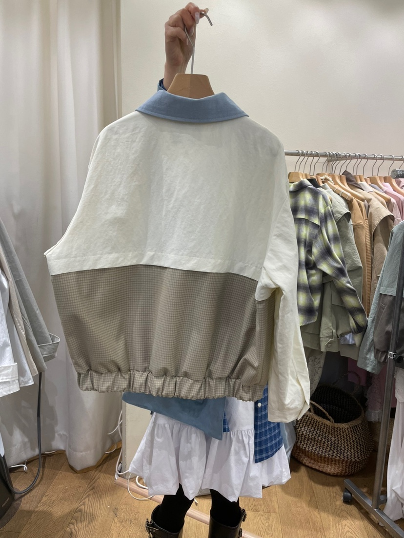 AUVERFIT直郵韓國代購㊣女裝新款人氣25春夏休閑推薦夾克復古AUVERFIT夾克