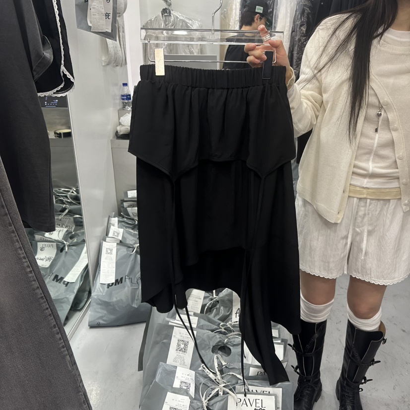 PAVEL韓國直郵㊣東大門實拍女裝新款25春夏時尚推薦休閑長裙PAVEL長裙圖色2