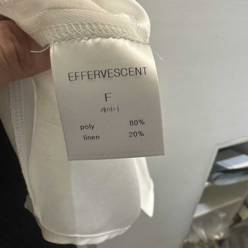 EFFERVESCENT韓國直郵㊣女裝新品推薦25春夏襯衫蕾絲衫亞麻evc/effervescent襯衫/蕾絲衫