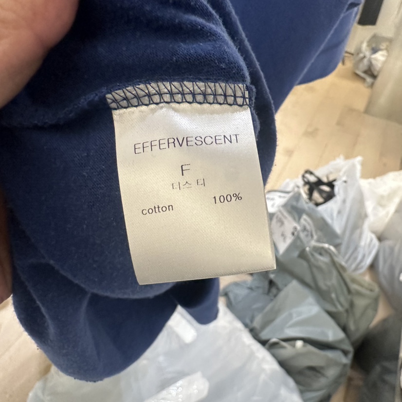EFFERVESCENT直郵韓國代購㊣女裝新品職業時尚25春夏熱賣T恤evc/effervescentT恤