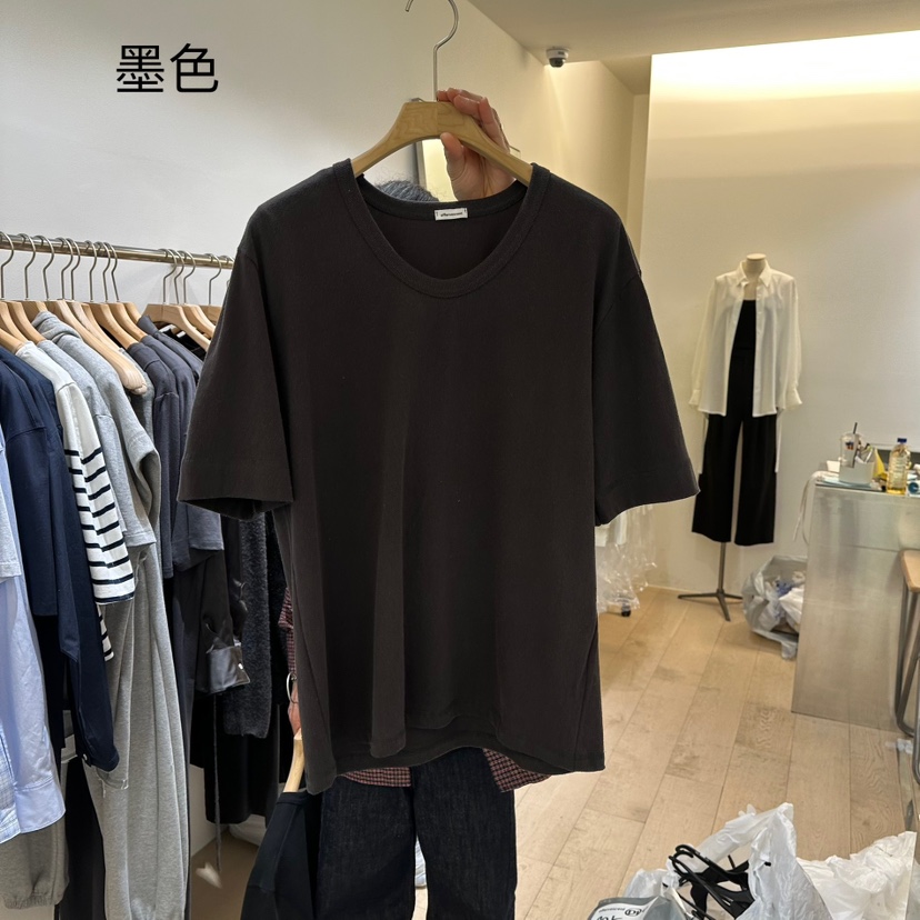 EFFERVESCENT直郵韓國代購㊣女裝新品職業時尚25春夏熱賣T恤evc/effervescentT恤圖色4