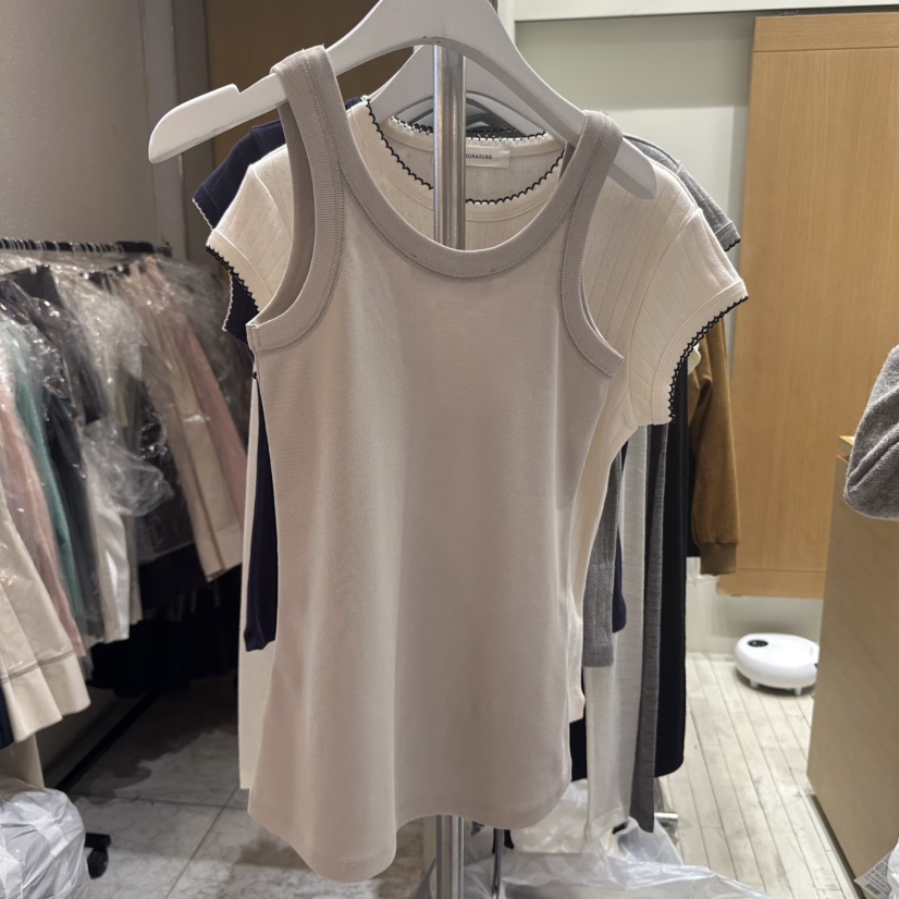 THE SIGNATURE韓國直郵㊣東大門實拍女裝新品時尚吊帶背心THE SIGNATURE吊帶/背心