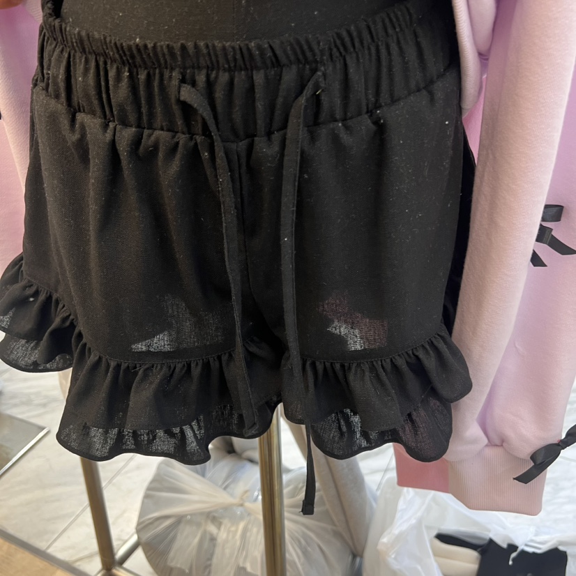 BEEN-A直郵韓國代購㊣女裝新品休閑25春夏時尚人氣短褲荷葉邊BEEN-A短褲圖色2