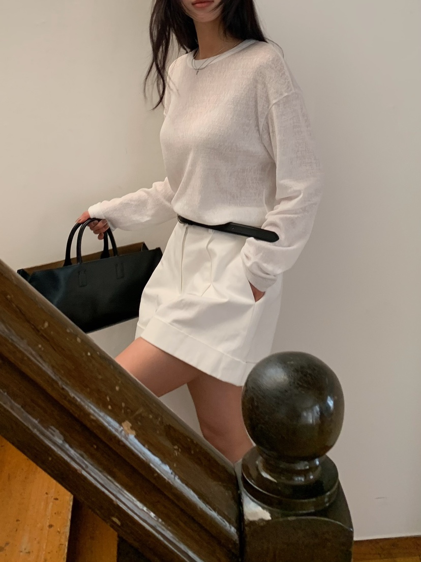 BLEECKER韓國直郵女士新款時尚推薦25春夏熱賣休閑人氣長袖T恤BLEECKER長袖T恤