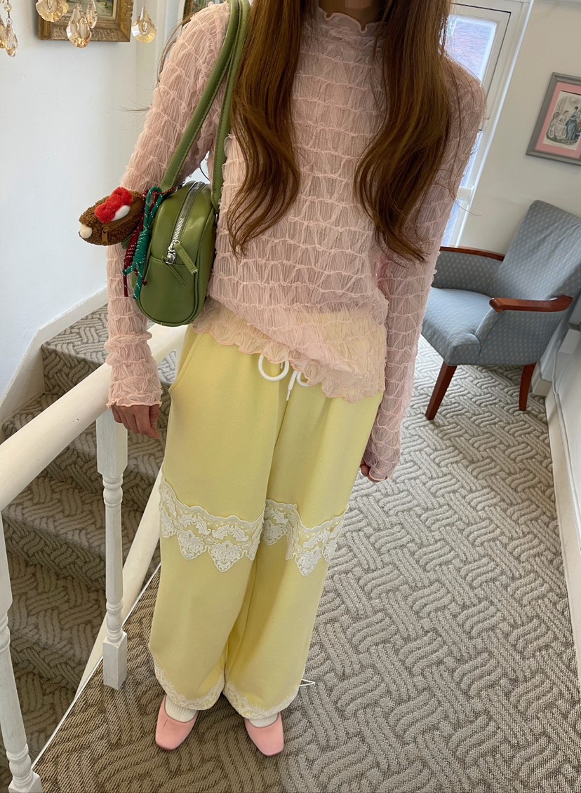 BOUTIQUE-L韓國直郵女士新款25春夏推薦休閑熱賣時尚休閑褲BOUTIQUE-L休閑褲