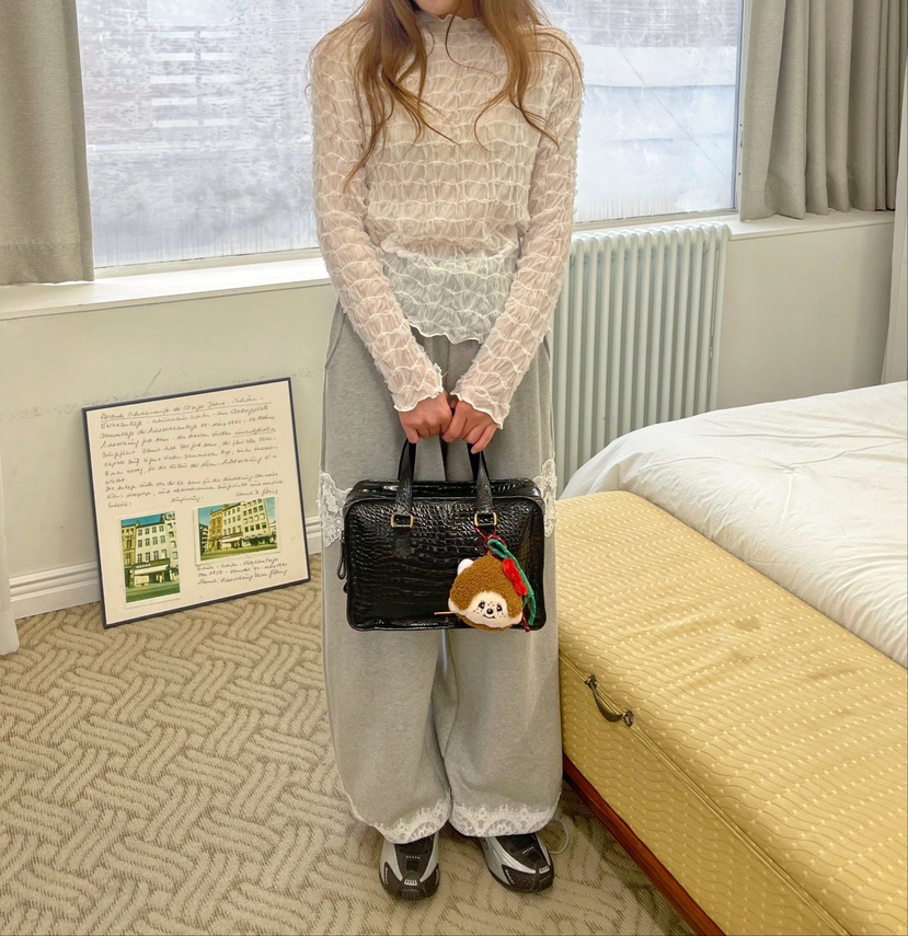BOUTIQUE-L韓國直郵女士新款25春夏推薦休閑熱賣時尚休閑褲BOUTIQUE-L休閑褲
