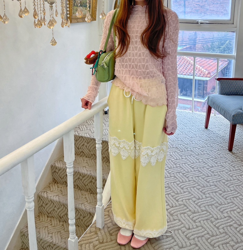 BOUTIQUE-L韓國直郵女士新款25春夏推薦休閑熱賣時尚休閑褲BOUTIQUE-L休閑褲